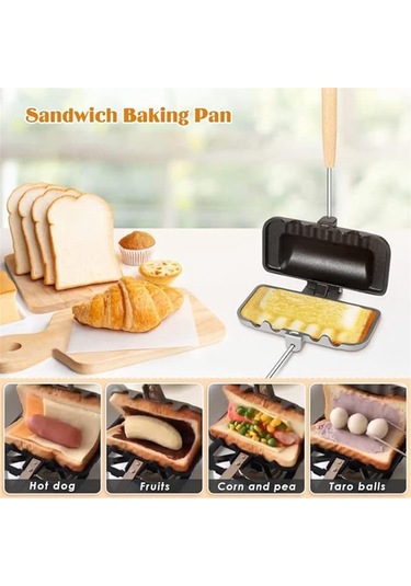 Kahvaltılık Sandviç Makinesi, Sandviç Makinesi, Sosisli Sandviç Kızartma Makinesi Gümüş