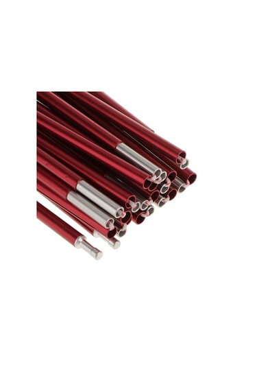 Suntek Açık Sırt Çantasıyla Alüminyum Alaşım Tente Koyu Kırmızı, Φ9,5 Mm, 420 Cm