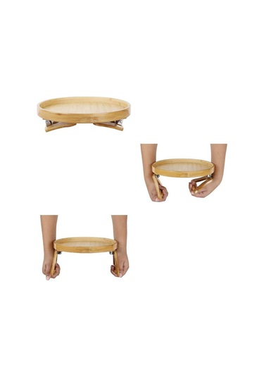Kanepe Tepsisi Masa Kanepe Kol Dayama Klipsli Tepsi Doğal Bambu Kanepe Tepsisi Uzaktan Kumanda Kahve Aperatifler İçin Pratik Tv Aperatif Tepsisi