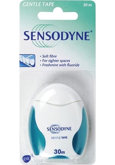 Sensodyne Gentle Tape Nane Aromalı Diş İpi 30 M