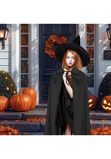 Suntek 2 Parça Sivri Büyücü Şapkası Fantezi Elbise Parti