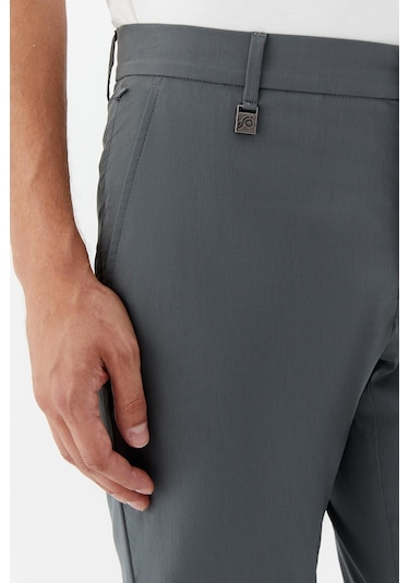 Sabri Özel Erkek Haki Normal Kesim Regular Fit Yan Cep Normal Bel Chino Pantolon