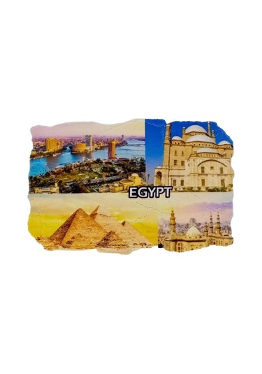 Mısır Temalı Fresco Magnet