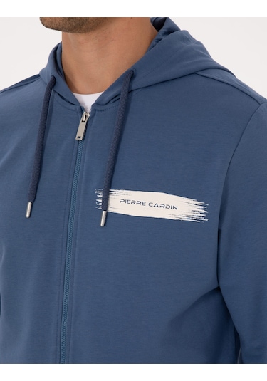 Pierre Cardin Erkek İndigo Hırka Örme 50313950-vr028 İndigo
