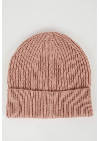 DeFacto Kadın Şehir Temalı Dokuma Etiketli Bere C6950AX24WNPN10