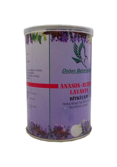 Doğan Baharatçılık Anason Rezene Lavanta Bitki Çayı Teneke 100 G
