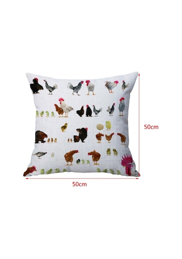 Suntek Kadife Keten Yastık Kılıfı Minder 14-numara-50x50cm