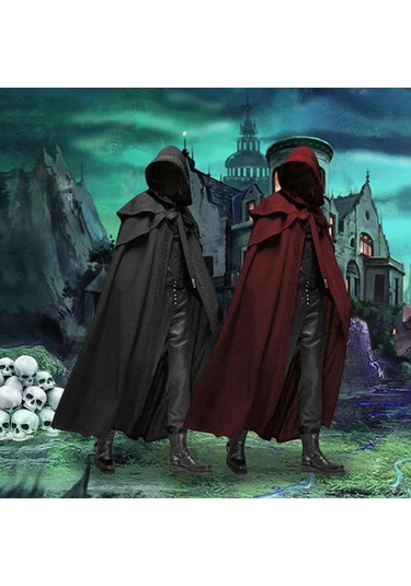 Cadılar Bayramı Kapşonlu Pelerin Unisex Erkek Kadın L2879ww-2