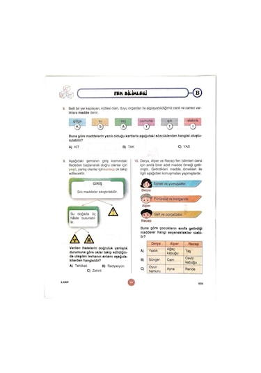 3.sınıf Deneme Sınavı - 4 Kitapcık