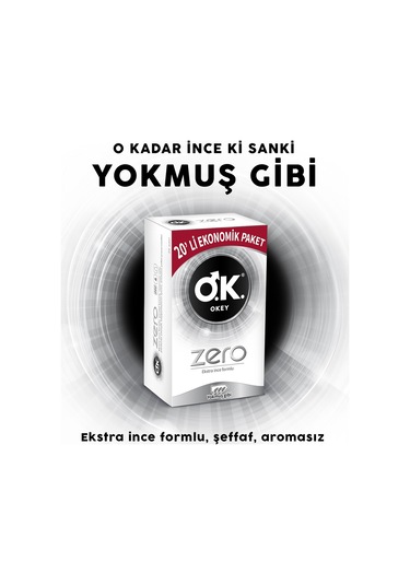 Okey Zero Prezervatif 20'li