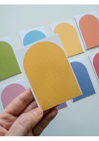 48 Adet Çalışma Kartı 10x7 Cm Model 2