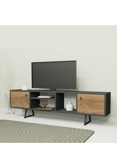 Lagomood Sally Tv Ünitesi Antrasit Ceviz