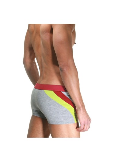 Darkzone Gri Parçalı Desenli Erkek Boxer - Dzn4103