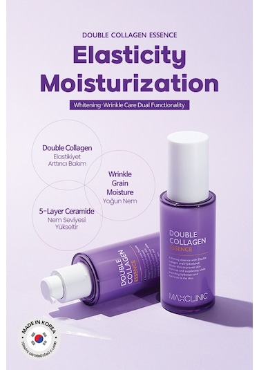 Maxclinic Düşük Moleküllü Kolajen İçeren   Esans MAXCLINIC Double Collagen Essence 50 ML