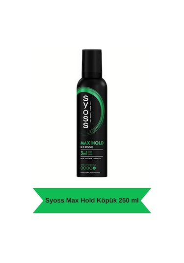 Syoss Köpük Maximum Tutuş Saç Spreyi 3 x 250 ML