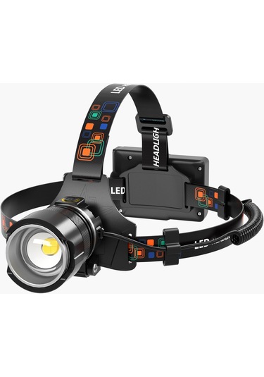 Worryfree-dış Mekan Sensörü Güçlü Işık Far Iı--t45-t6 Beyaz Işık Siyah