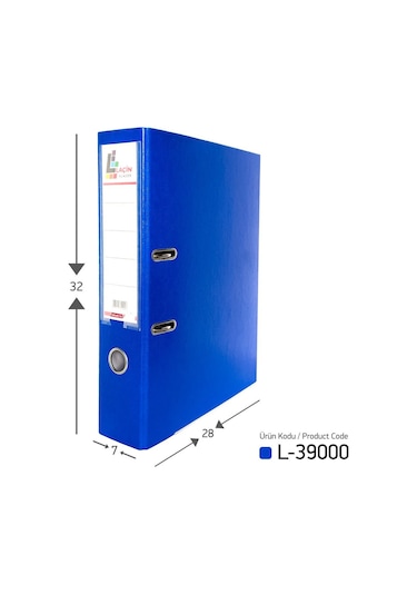 Laçin Klasör Mavi Geniş 24 Adet 1 Koli
