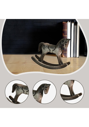 Suntek Tv Sehpası Yatak Odası Verandası Için Sallanan At 13cmx3,5cmx10cm