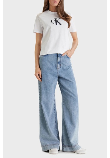 Calvin Klein Bayan T Shirt Lv044e215g Yaa Beyaz BEYAZ Calvin Klein Bayan T Shirt Lv044e215g Yaa Beyaz BEYAZ