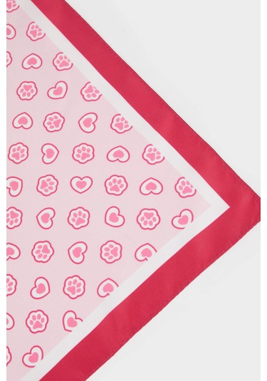 Defacto Kız Çocuk Desenli Saten Fular G0356a8nspn2 Pembe