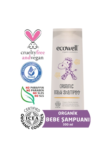 Ecowell Organik Bebe Şampuanı 300 ML