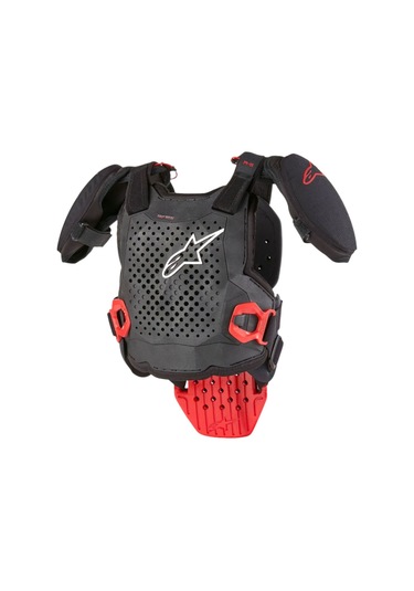 Alpinestars A-5 S V2 Genç Üst Gövde Koruma Siyah Beyaz Kırmızı