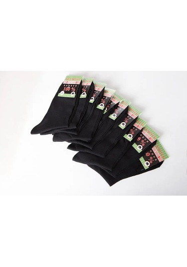 Belorusskie Erkek Çorapları, Pamuklu, 10 Çift Set 459664046 Siyah