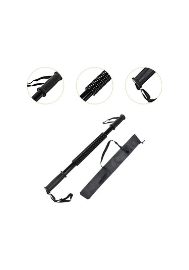 Ganzhoushop Twister Suntek Siyah Power Göğüs Geliştirici Direnç Çubuğu 20kg-53cm Jl Siyah