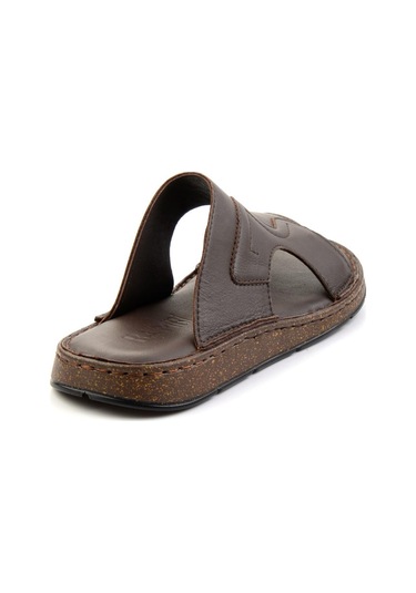 Kahve Leather Erkek Terlik E04433010943 Kahve