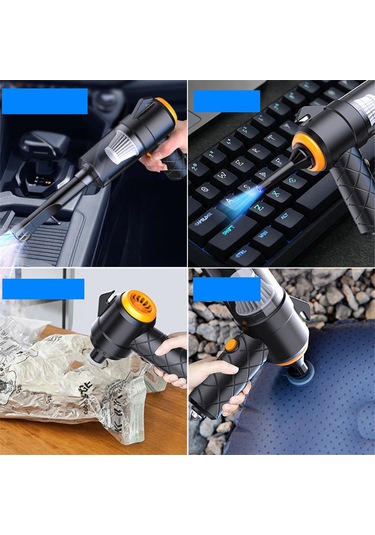 Crackedice 6'sı 1 Arada Elektrikli Süpürge Kablosuz Araba Elektrikli Süpürgesi Kablosuz El Tipi