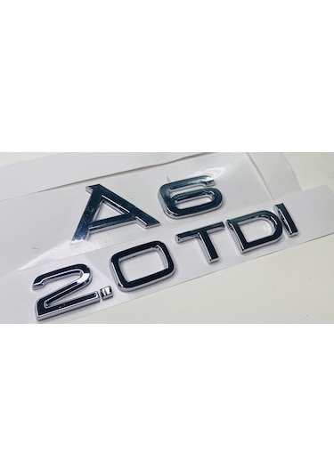Audi 2005 - 2017 2.0 Tdi A6 Krom Arka Bagaj Yazısı Set