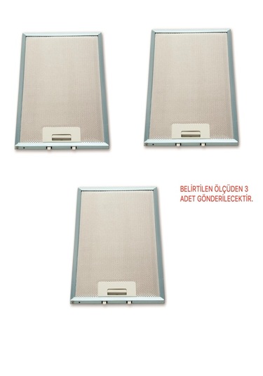 Ehla Filtre 0,5 X47,4 Cmaspiratör Davlumbaz 3 Adet Filtre Seti