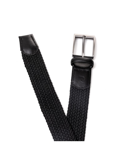 Pierre Cardin Multi Renk Örgü Erkek Kemer En 3,5 Cm Pc-1745 Siyah