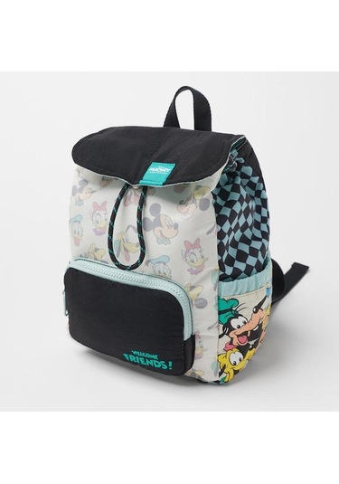 Aubyhe Mickey Mouse Karikatür Desenli Kare Çanta - Okul Çantası Beyaz-mavi Suluk Tipi Blue