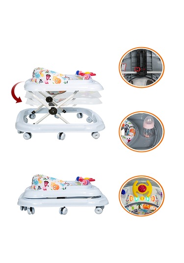 Maxi Taxi Walking Müzikli Işıklı Yürüteç