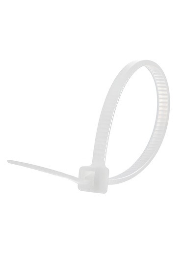 Beyaz Plastik Kablo Bağı Plastik Kelepçe 4,8mmx25cm 100 Adet