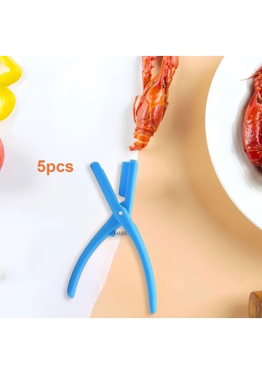 Suntek Magideal 5 Adet Istakoz Sheller Taşınabilir Karides Soyucu Mavi