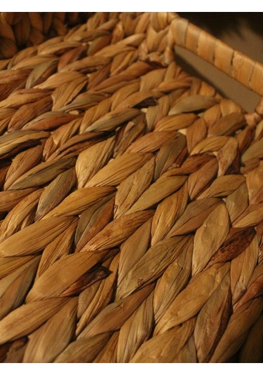 3lü Hasır Su Sümbülü Dikdörtgen Tepsi Diğer