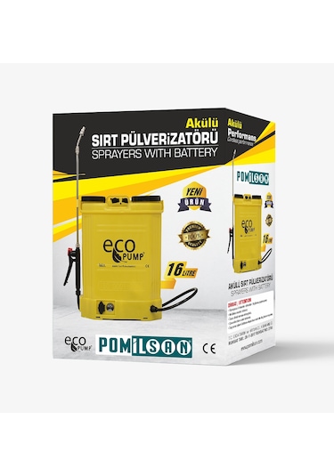 Pomilsan Eco Pump Akülü 16 Lt Sırt Ilaçlama Pompası