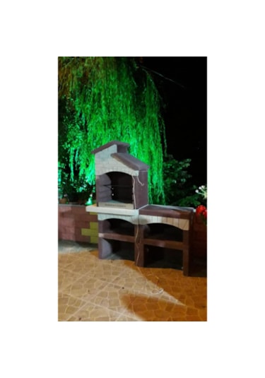 Mangal Barbekü 70 Lik Masalı Kırmızı Beyaz Model