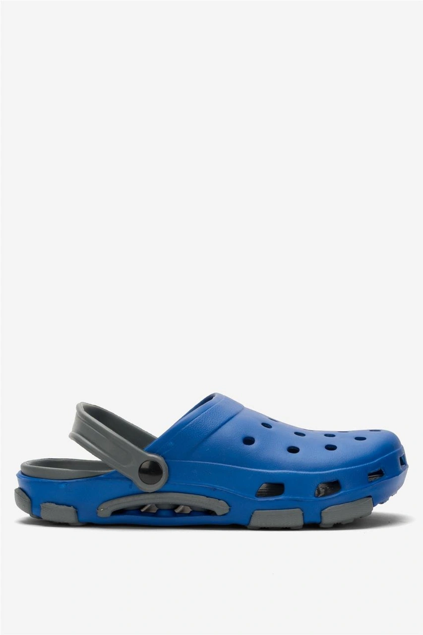 Unisex Çift Tabanlı Ortopedik Hemşire Doktor Aşçı Laboratuvar Deniz Havuz Terliği Sandalet Mavi - Füme Mavi - Füme