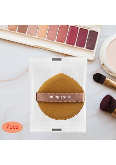 Suntek 7 Pufları, Makeup Puff Aleti Çantalı-kahverengi