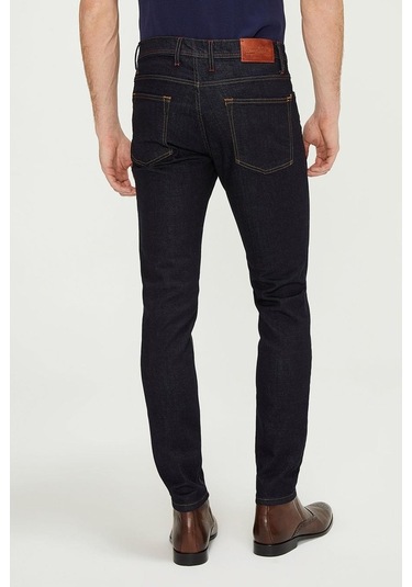 Düz Renk Erkek Kot Pantolon Mavi