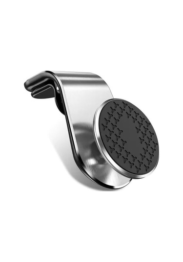 Yaratıcı Mıknatıs Adsorpsiyon Araba Cep Telefonu Tutucu Hava Menfezi Alaşım Gümüş