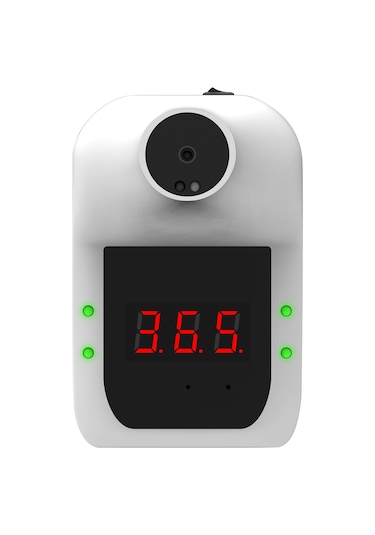 Teltree Duvar Montajlı Kontaktsız Enerjili İnfrkırmızı Sıcaklık Ölçer - Otomatik Alarm, 0.5 Sn Hızlı Ölçüm, Ofis/metro/mağaza Uygun Pil Dahil Değil
