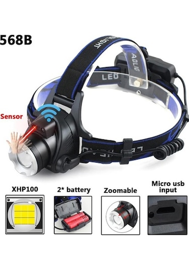 Novahub Led Far Xhp100 9 Çekirdekli El Feneri, Usb Şarjlı, Su Geçirmez, Bisiklet İçin Far, 3 Modlu, 5000k, 100.000h Yaşam Süresi Çok Renkli