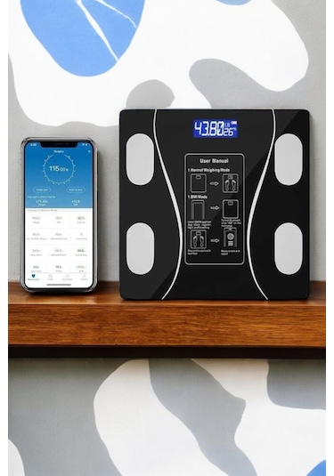 Tartı Baskül Dijital Elektronik Tartı Vücut Analiz Wifi Akıllı Yağ Ölçer Diğer