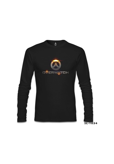Overwatch - Logo Siyah Erkek Sweatshirt