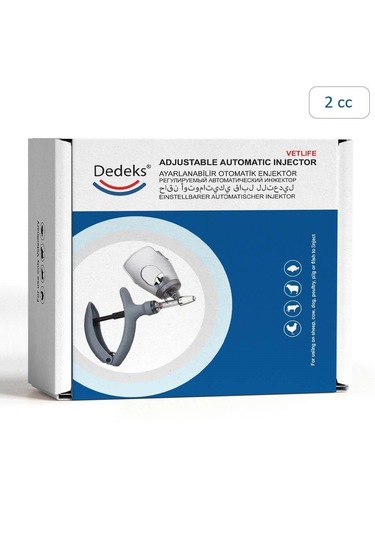 Dedeks 2 Ml Veteriner Otomatik Enjektör Yedek Parçalı