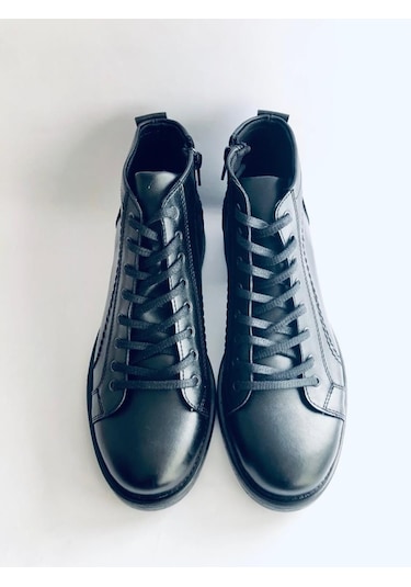 Içten Fermuarlı Yarım Konç Erkek Bot